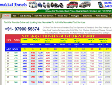 Tablet Screenshot of namakkaltravels.com